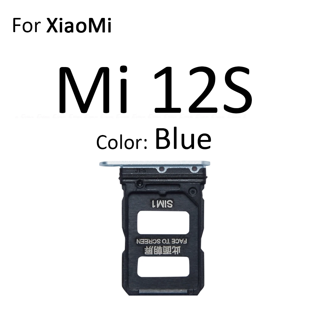 Sim Card Tray Reader Container Connector Socket Holder Slot Adapter For XiaoMi Mi 12T 12X 12S Pro Ultra Replacement Parts