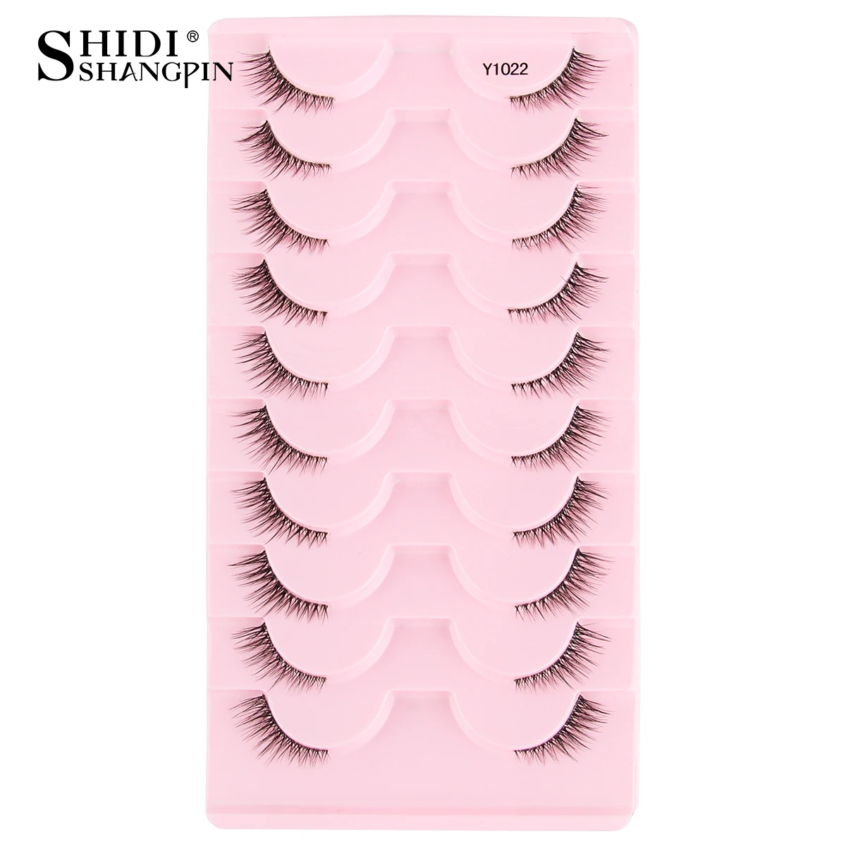 Neue Halbe Wimpern Falsche Wimpern 5/10 Paar 3D Nerz-Wimpern Natürliche Wimpernverlängerung Katzenaugen-Wimpern Make-up Faux Cils Fox Lash – Detail 10