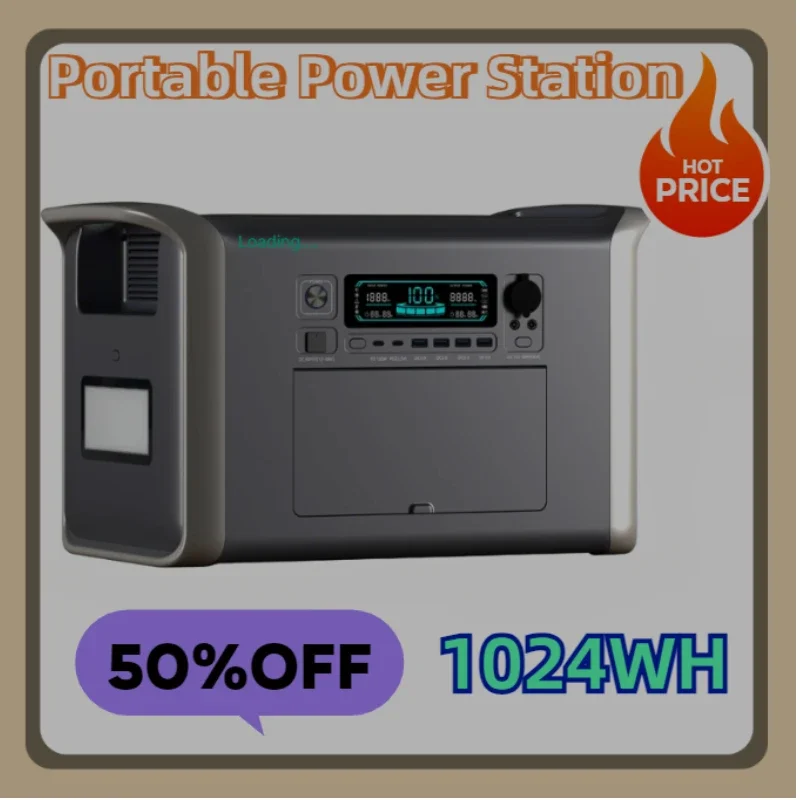 1800W Capming Portable Power Station LiFePo4 Battery Mobile Power Bank Outdoor Rescue Rechargeable Batteries