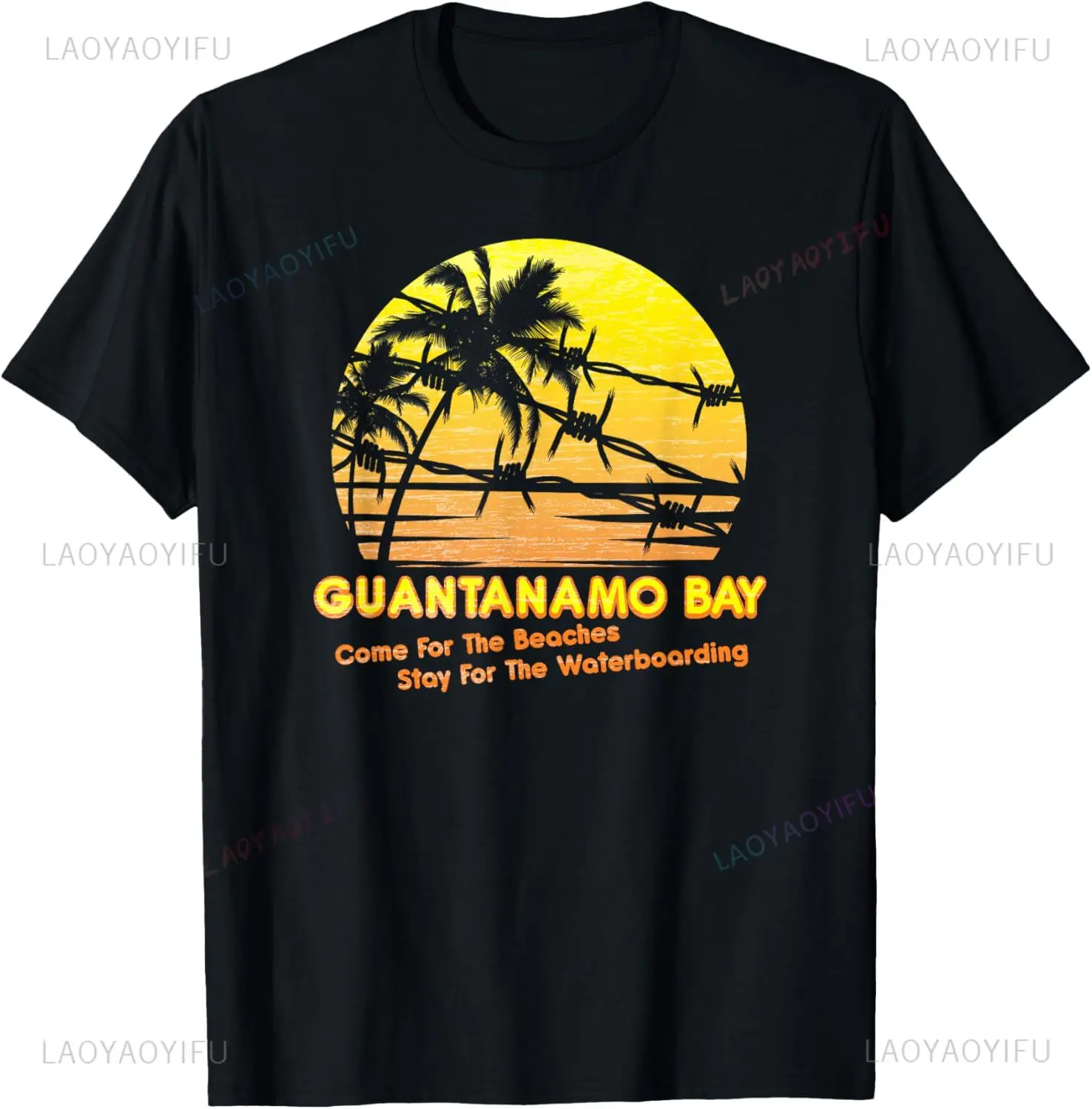 MEDALS OF AMERICA EST. 1976 GUANTANAMO BAY T-Shirt Vintage Clothes Unisex Summer Streetwear Tops Camisas