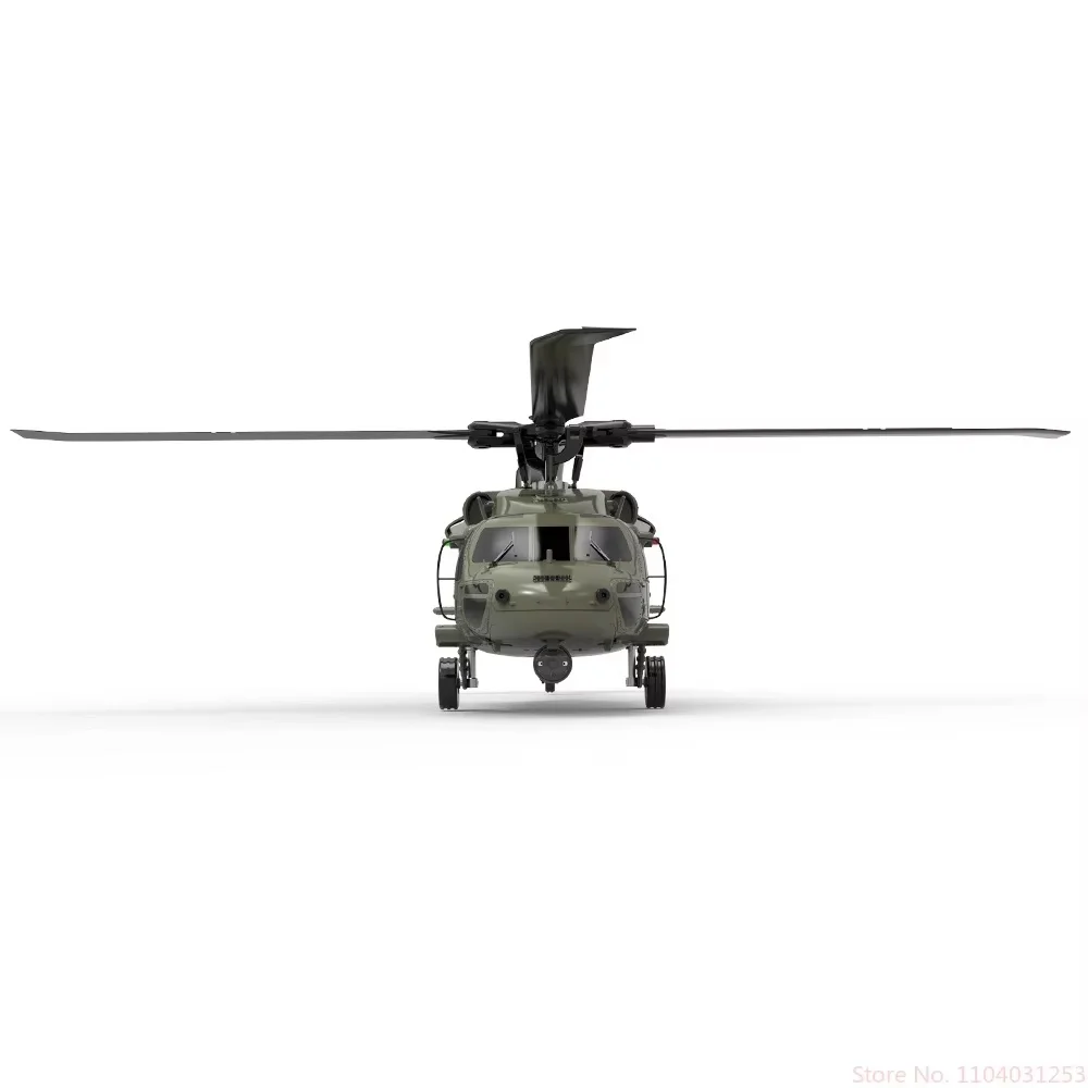 Novo 2025 yuxiang f09 simulação mini helicóptero de controle remoto uh60 black hawk 6 vias 3d dublê modelo aeronave não m1m2