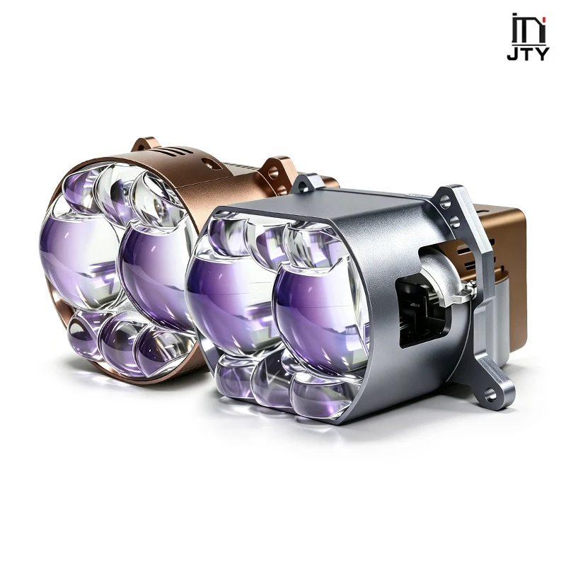 160W Circular 3.0-Inch LED Eight Lens Car Light 5500K, Motorcycle Off-Road LED Light, Modified Car Parts Car LED Light