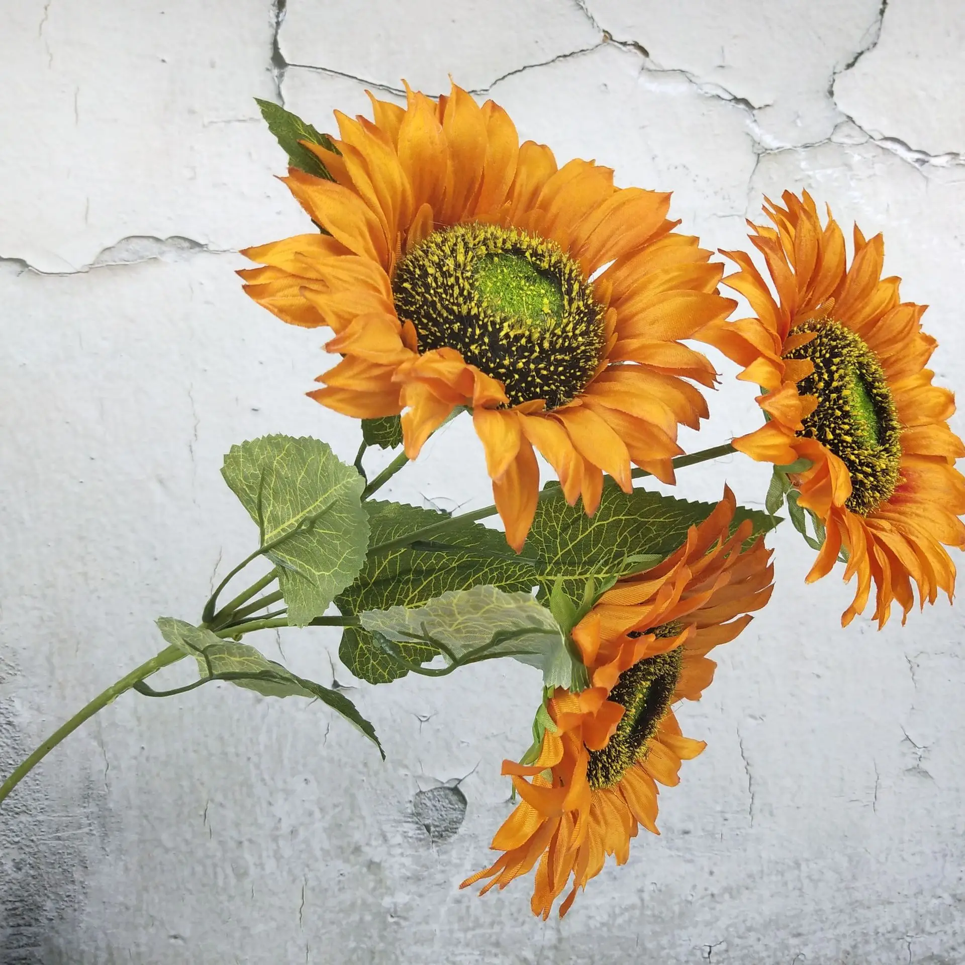 3 Kopf/Bündel dekorative Heimdekoration DIY Handwerk FakeFlores Blumenstrauß künstliche Blume Seide Sonnenblume Hochzeitsdekoration Heimbedarf – Detail 10