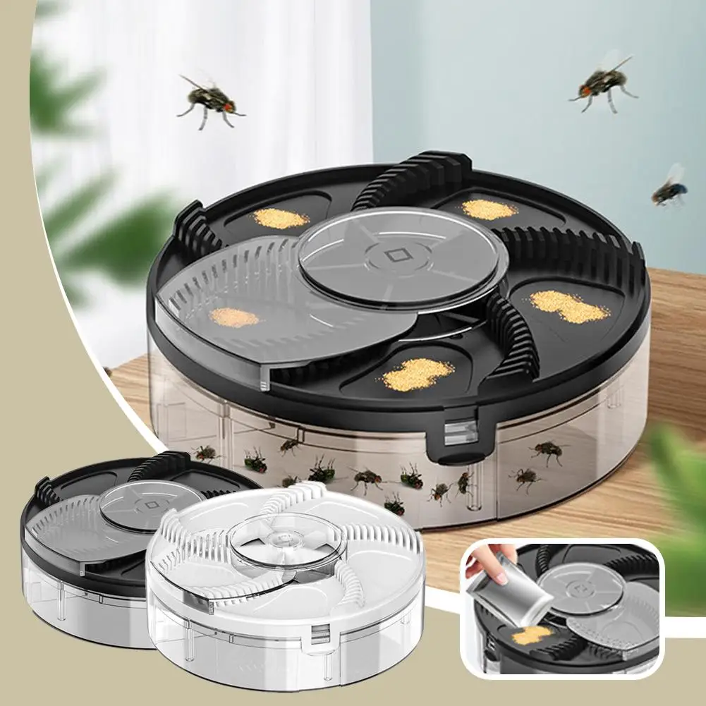 

Automatic Pest Catcher Rechargeable Pest Catcher Device Kitchen Quiet Reject Household Indoor Removable Home Insect Flytrap X0i2