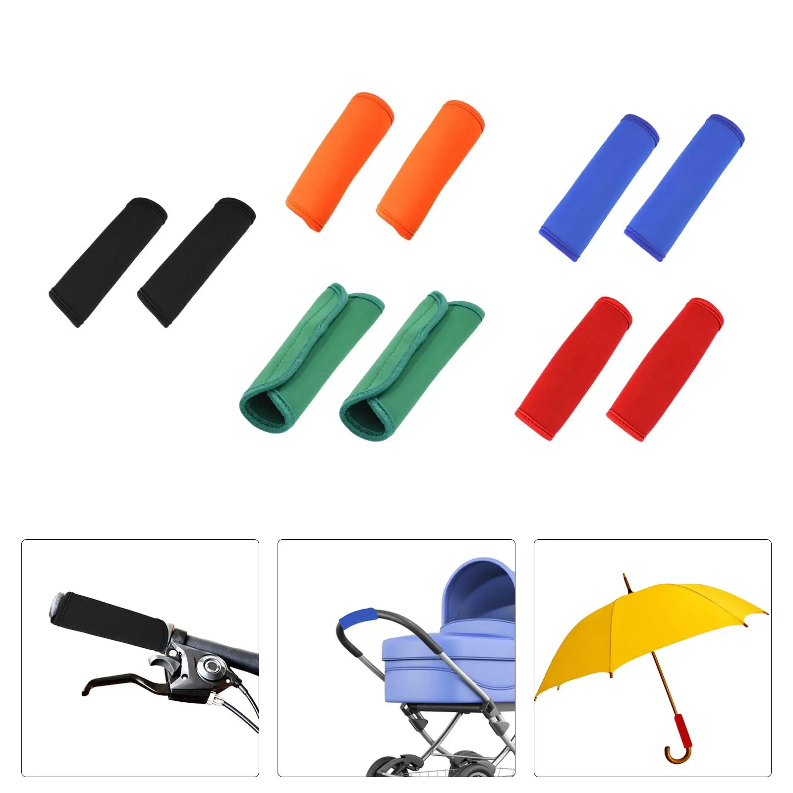 Nylon Stroller Armrest Cover Protective Grip Cushion Waterproof Dust Proof Accessory for Pushchair and Pram Travel