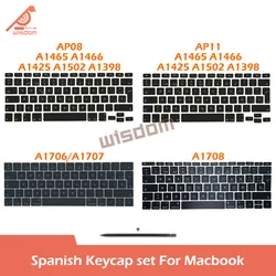 Laptop Spanish Keycaps Keys For Macbook A1932 A1466 A1502 A1706 A1990 A2337 A2338 A2141 A2681 A2442 A2780 A2941 Keyboard Repair