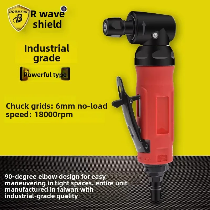Wave Shield 90-Degree Pneumatic Engraving Grinder, Elbow Grinder, Right-Angle Air Grinder, Air Grinder Bd-1507