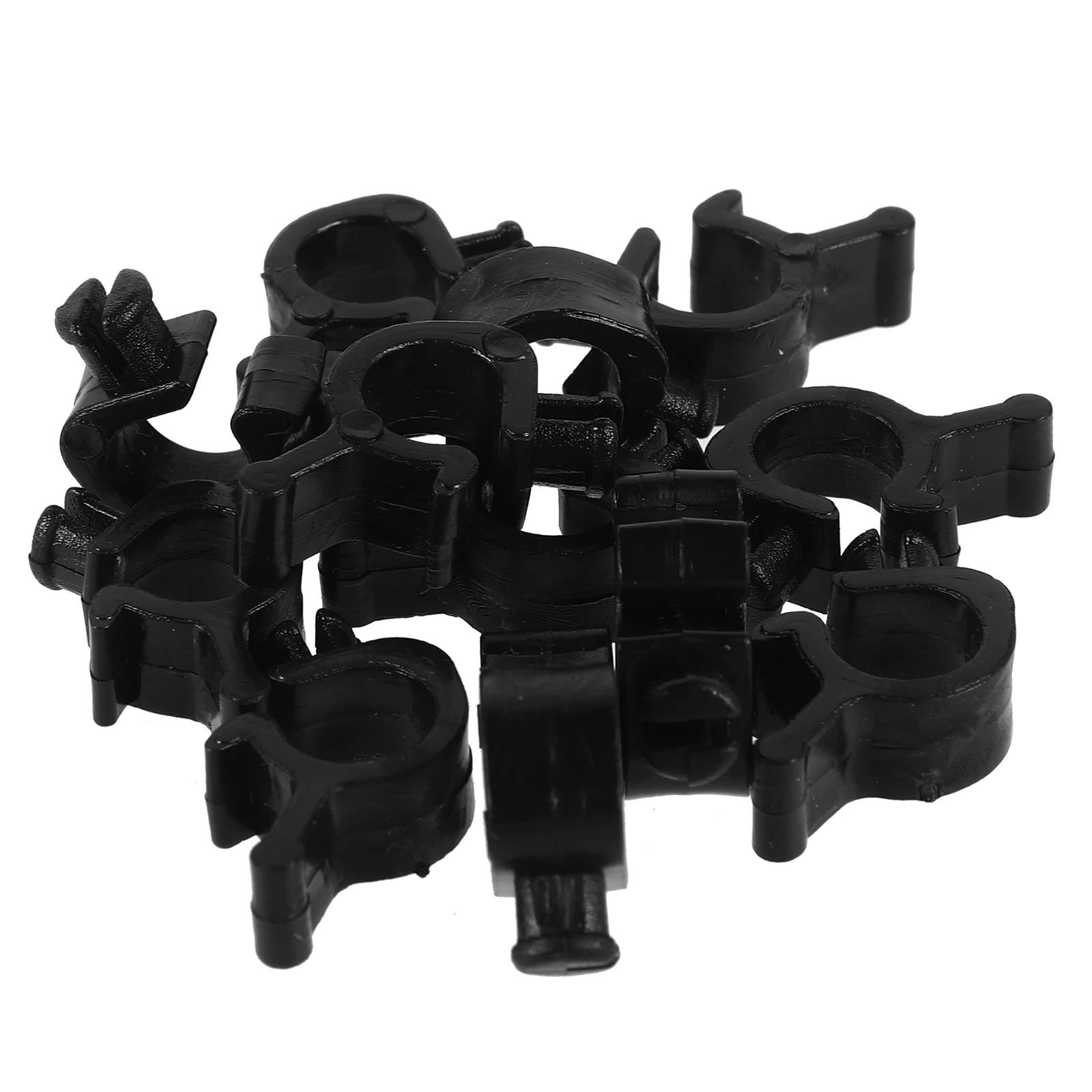 10 Pcs Miner Hat Buckle Hard Flashlight Mount Accessories Clip Headlamp Clips Hardhat for Cable Holder
