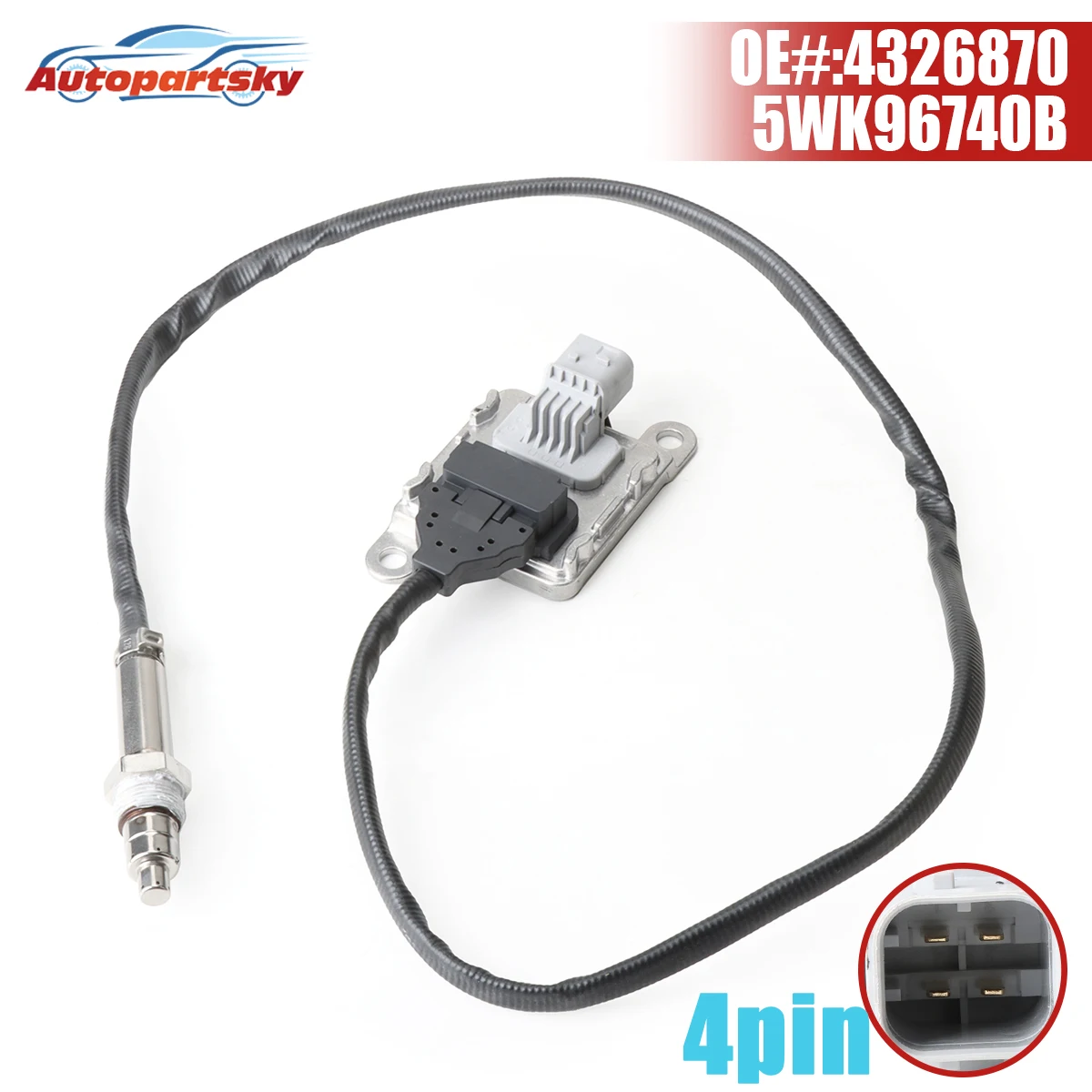 

Nitrogen Oxide Nox Sensor 4326870 3687930 5WK96740B For Cummins 11.9L 15L ISX 2013 2014 2015 2016 2017 2018 1PCS Car Accessories