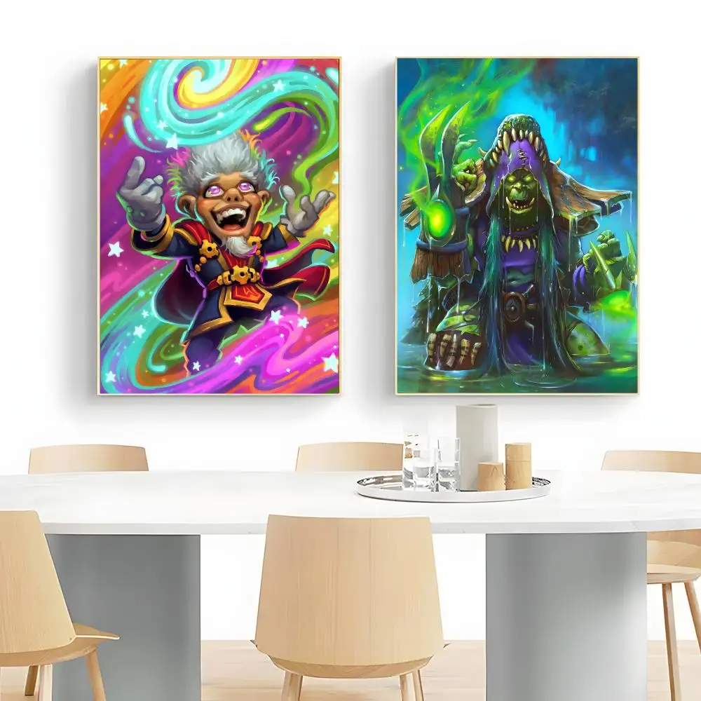 game card H‑Hearthstone Heroes Of Warcraft Poster Wall Art Print Decorative Mural Home Decor Gift Unframed
