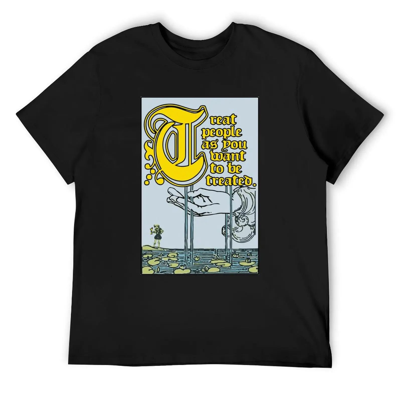 

Golden Rule T-Shirt funny shirt cotton gifts for boyfriend shirts graphic boys whites T-shirts for men cotton