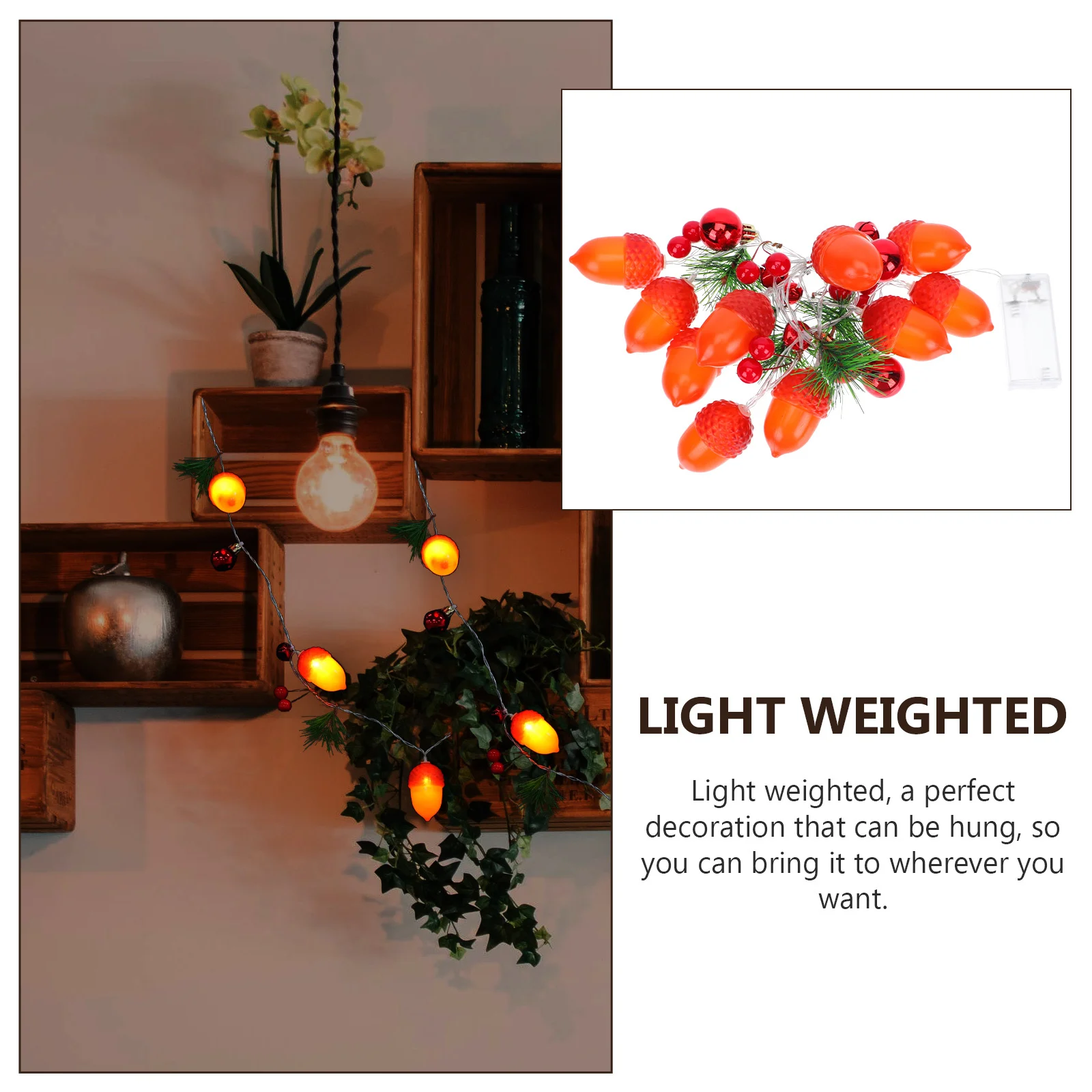 1Pcs Christmas Lamp String Hanging Xmas Themed Lights Party Garden Outdoor Decoration Lamp String Party Props Home Decor