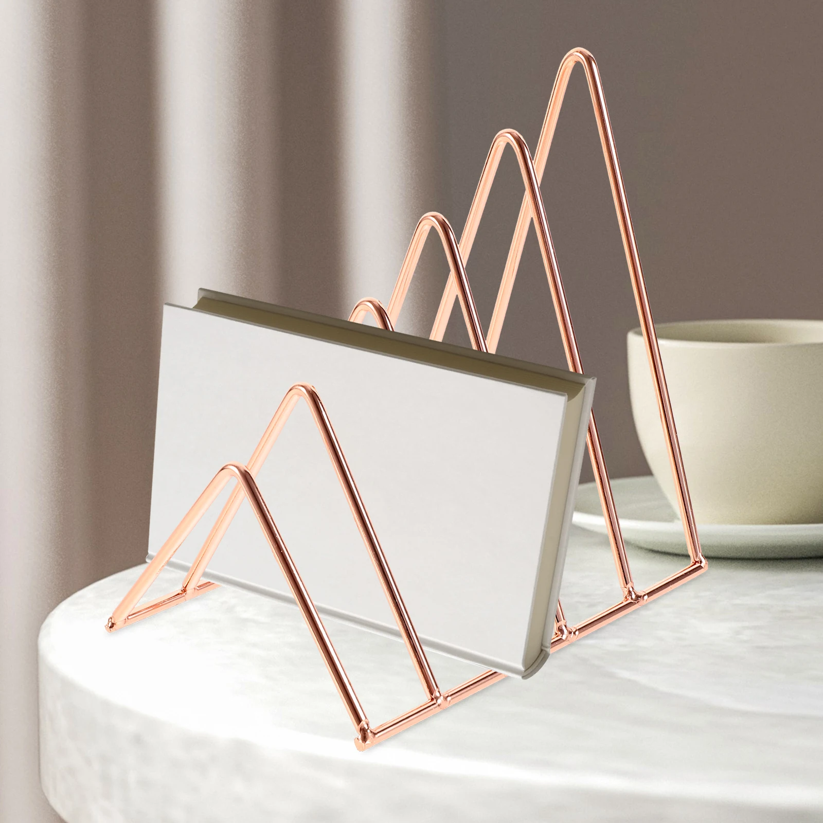 Desktop Bookend Organizer Set Heavy Duty for Shelves Waterproof File Folders Stand for Office Home Tidy Storage