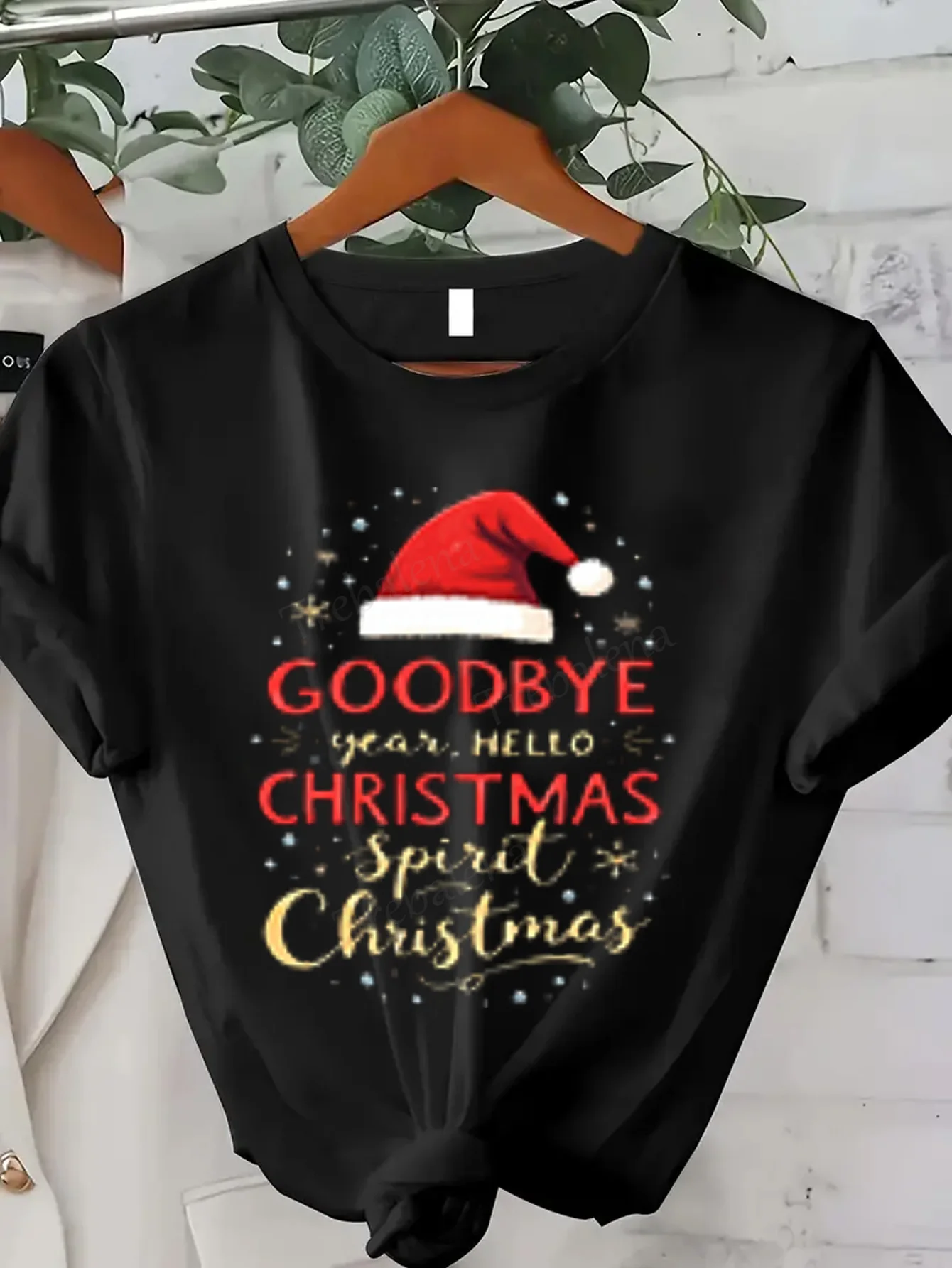 Women T-shirt Christmas Spirit T-Shirt - Festive Holiday Tee for Women