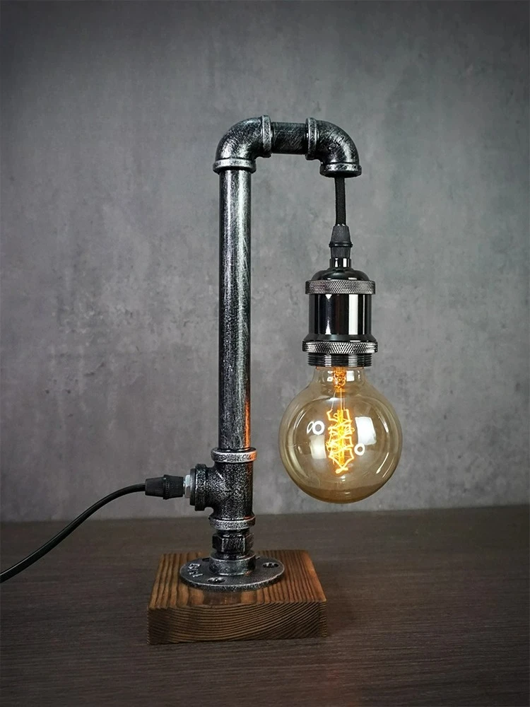 Vintage Industrial Style Desktop Illuminated Ornaments, Atmosphere Decoration, Creative Gifts