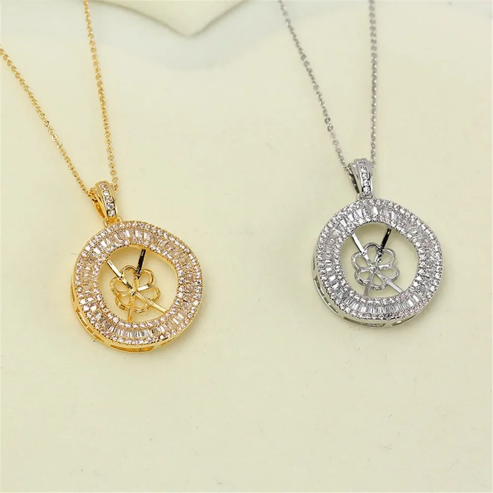 DIY Gold-Plated Pearl Pendant Setting, Handmade Jewelry Crafting Accessories Jewelry Findings No Pearl No Chain