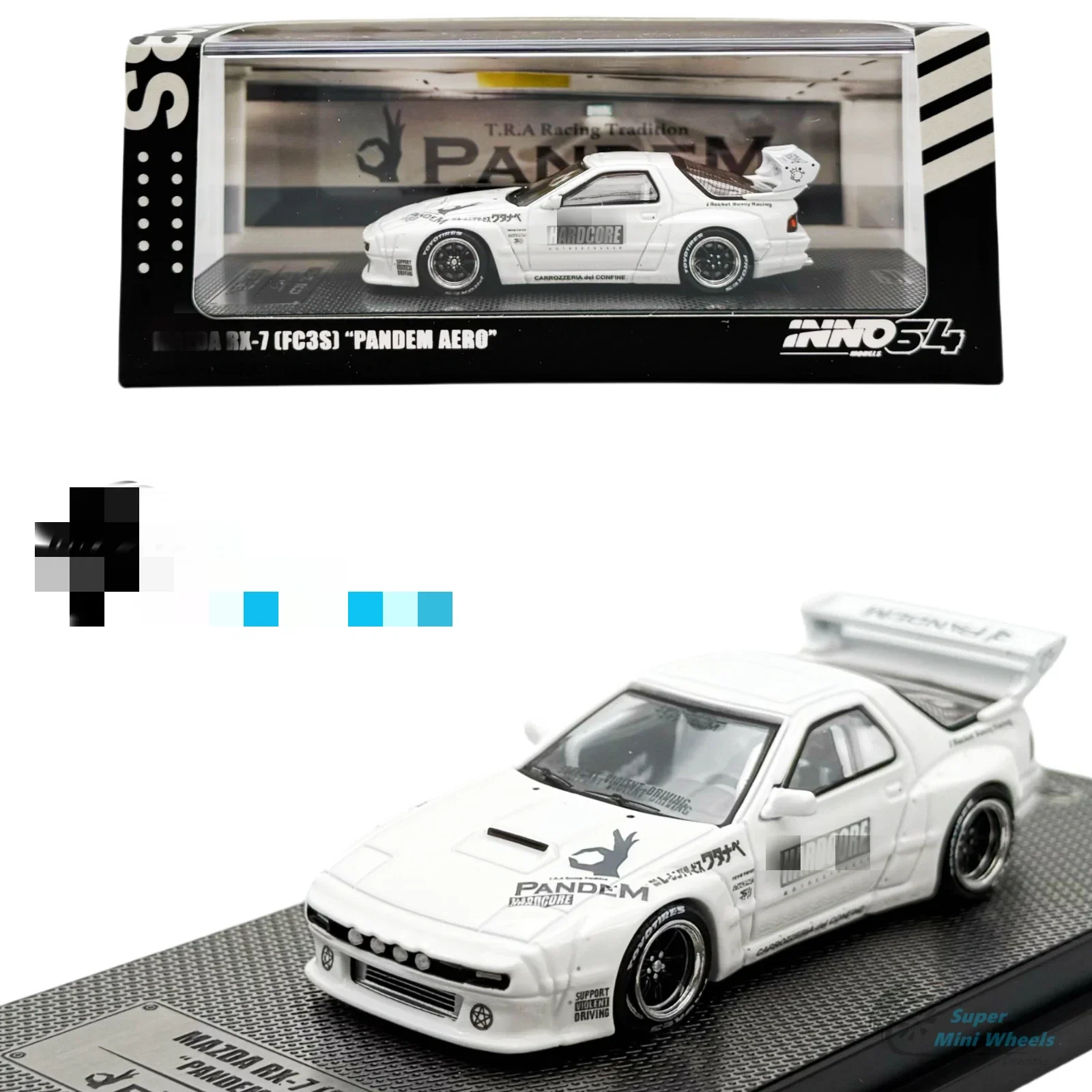 

INNO64 1:64 RX-7 FC3S Widebody White Литая под давлением модель автомобиля Коллекция ограниченного выпуска игрушки для хобби