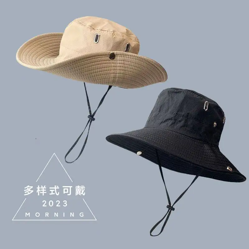 Custom. Summer Outdoor Hat Unisex Bucket Hat Western Cowboy Hat Travel Alpine Cap Breathable Hat
