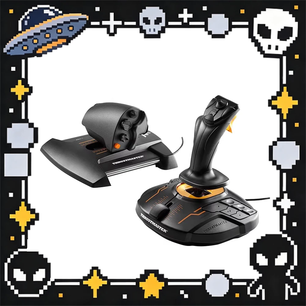 

Игровой джойстик THRUSTMASTER T16000M FCS HOTAS с технологией точной линейной имитации силы, магнитной индукцией Холла, подарок для любителей авиасимуляторов