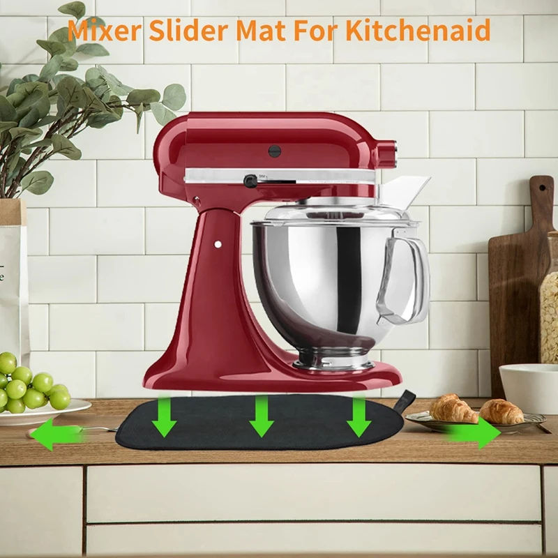 Hot Sliding Mat For Kitchenaid Mixer , Mixer Mover Slider Mat Pad For Kitchenaid 4.5-5 Qt Tilt-Head Stand Mixer