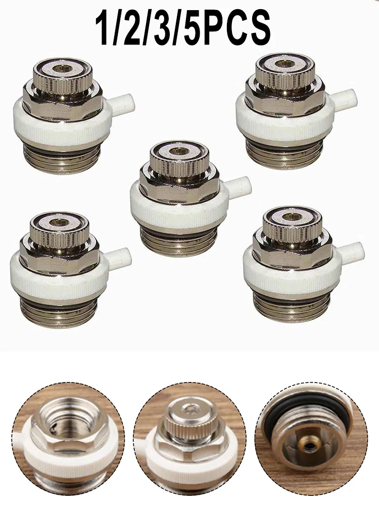 

1/2/3/5 Piece Exhaust Valve Automatic Exhaust Valve Automatic Cut-off Self-Exhausting Radiator Valve Home Improvement Accessorie