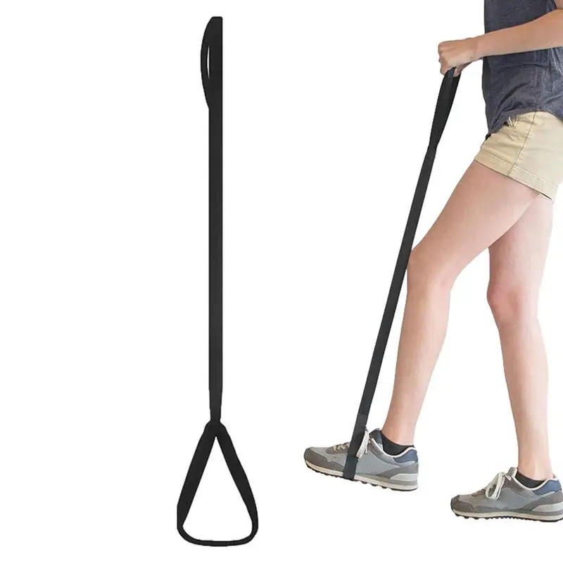 Leg Lifter Leg Strap For Knee Replacement Recovery Extra Long Leg Strap Rigid Hand Strap & Foot Loops Leg Lift Assist & Riser