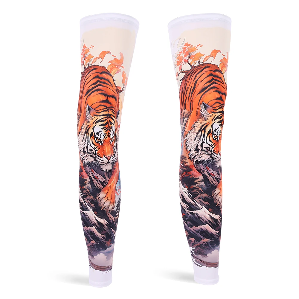 Summer Sports Leg Sleeves Outdoor Leg Warmers Sleeves Cycling Basketball Fishing Calf Shin Splint Support Anti-UV Leg Protectors image 6