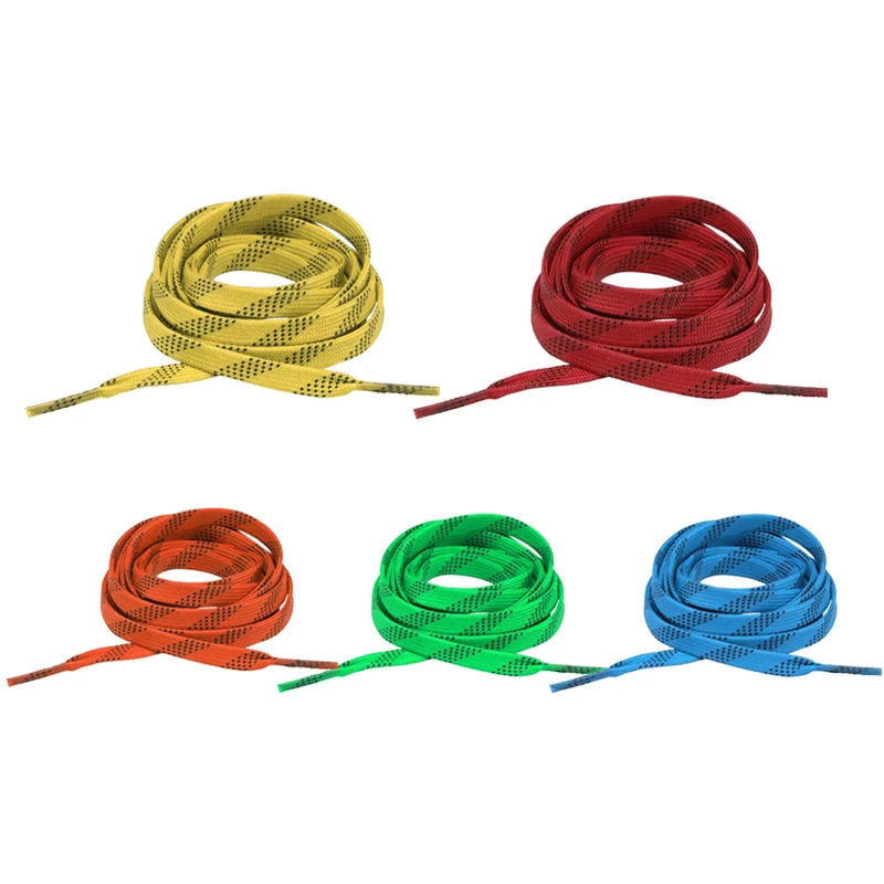 Topro أربطة تزلج هوكي 84 96 108 120in طبقة مزدوجة جديلة أطراف معززة إضافية تصميم طرف مشمع هوكي الجليد سكيت الهوكي