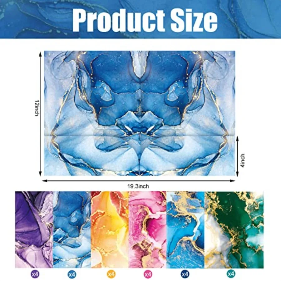 24 قطعة مجلد جيب رخام 2 12 × 9.6 بوصة مجلدات ملفات لطيفة مجلدات زخرفية مع جيوب حجم الحروف المجلدات المدرسية Colorf