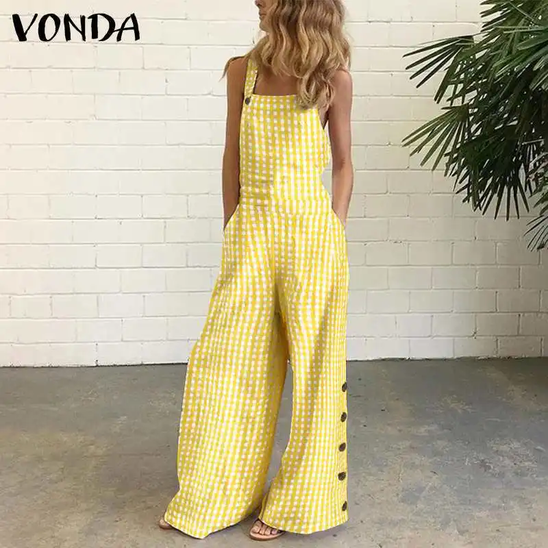 New Four-color Polka Dot Wide-leg Pants Trousers Digital Printing Backless Jumpsuit
