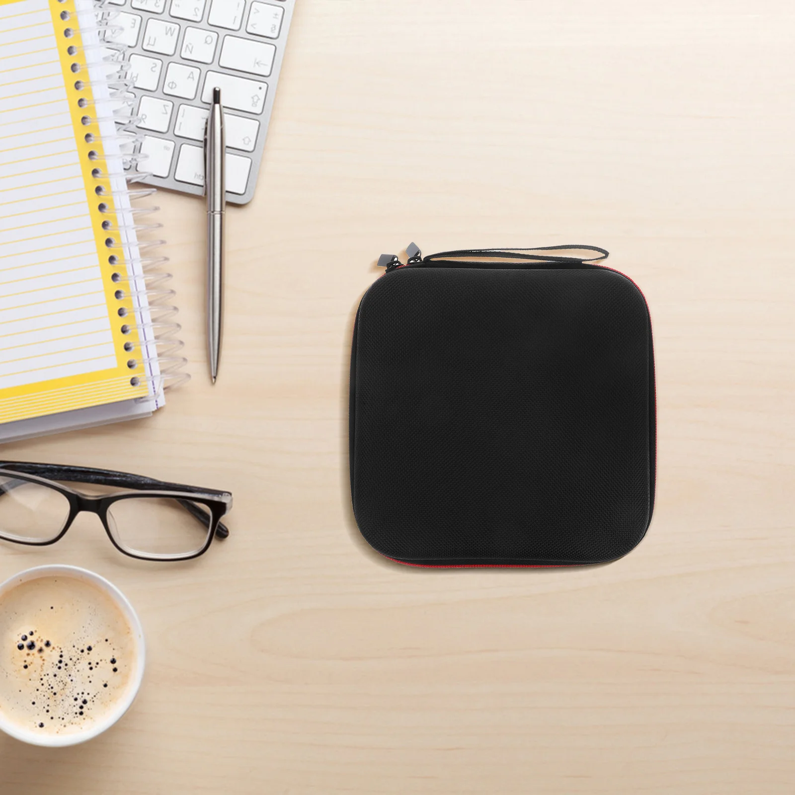 

EVA Hard Drive Case Scratch Proof Dust Resistant Impact Absorbing Wrist Lanyard Portable Bag for Power Bank USB Cable Headphone