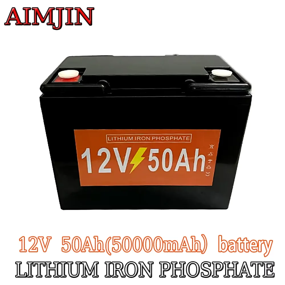 

12V 50Ah LiFePO4 Battery Pack with BMS and power suitable for outdoor portable backup power supply