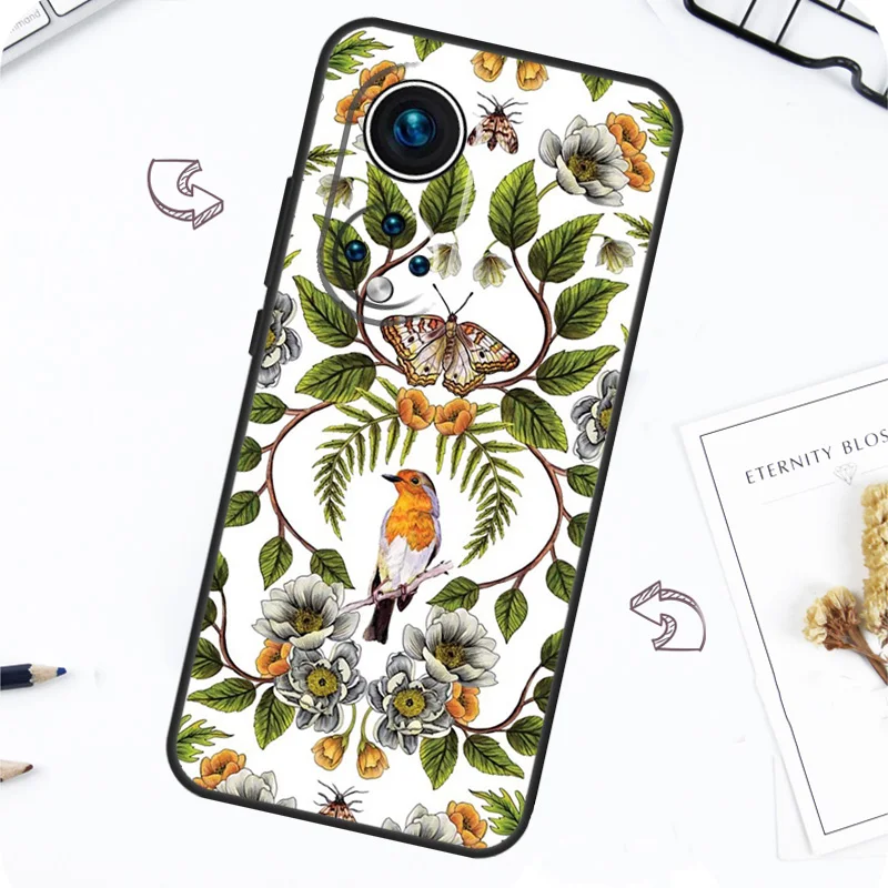 Garden Birds Case For Huawei P30 P20 P40 Lite P50 Pro P Smart 2021 Nova 5T Honor X8 X9 50 70 80 Cover