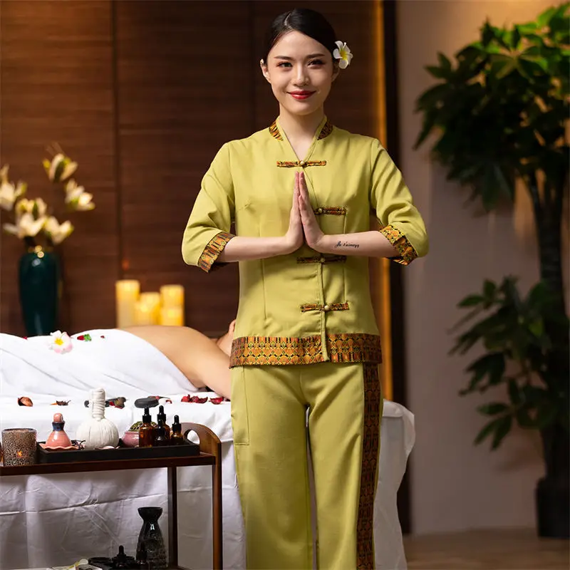 

Эстетическая униформа, женский приталенный костюм для техника, комплект для массажа, ванны для ног, спа и красоты, рабочая одежда