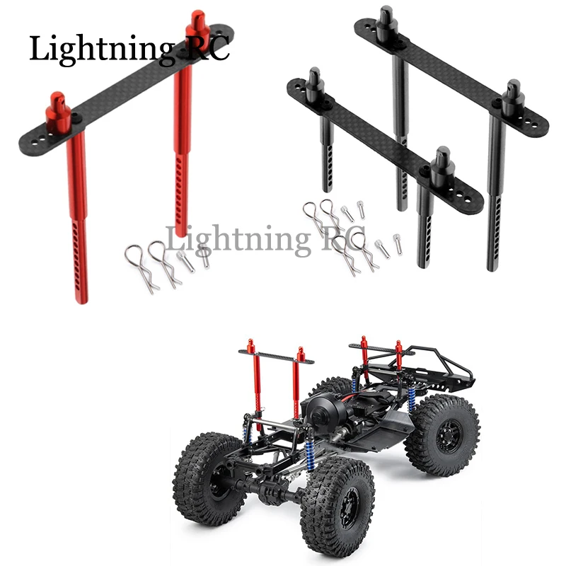 

RC Car Body Post Mounts Metal Alloy Front and Rear Shell Column For 1/10 1:10 AXIAL SCX10 II 90046 90047 RC Climbing Car Parts