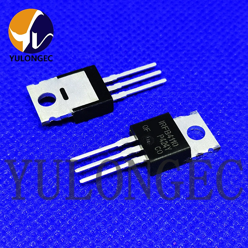 10 pz muslimn-Channel Power MOSFET 100V/180A 4.5mOhms TO-220 Chip IRFB4110 originale