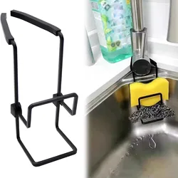 Metal Suction Cup Sink Drain Rack Wall Sucker Sponge Storage Drying Holder Kitchen Sink Soap Stand Dish Cloth Shelf Organizer