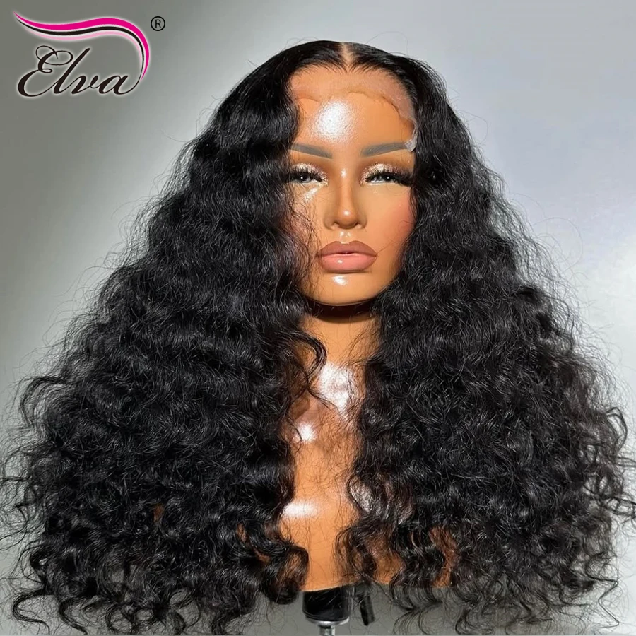 250% البورمية مجعد 9X6 ارتداء الذهاب HD الدانتيل إغلاق شعر مستعار غلويليس قبل قطعها باروكة من شعر طبيعي جاهزة للذهاب الباروكات الشعر البرازيلي للمرأة #4