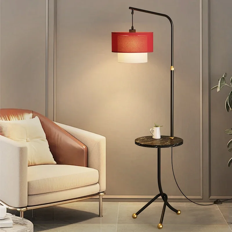 Hongcui Contemporary Floor Lamp Luxury Living Room Bedroom Study Villa Hotel LED Retro Creativity Decorative Standing Light image 5