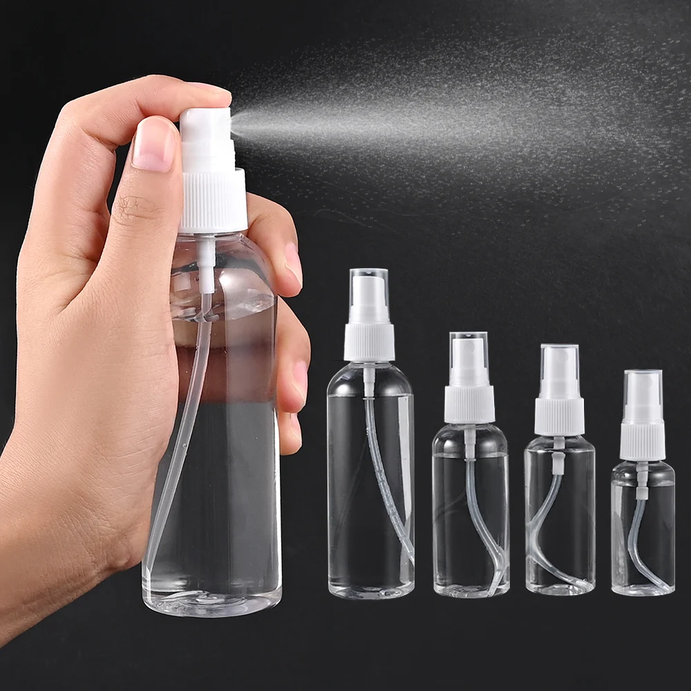 1pcs 10ml-100ml Refillable Bottles Transparent Plastic Perfume Atomizer Mini Empty Spray Bottle Portable Travel Accessories