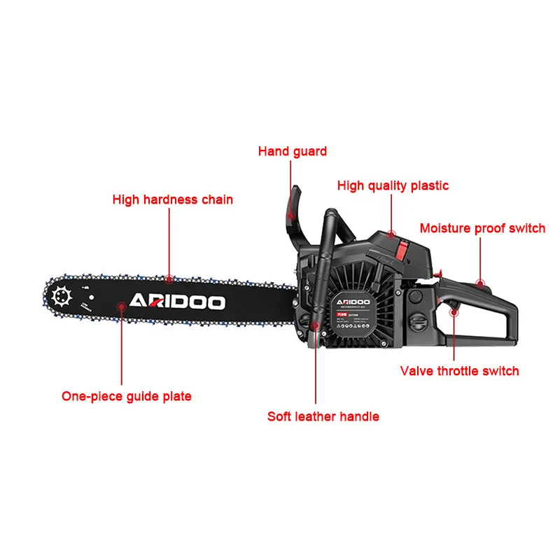 

2026 Chainsaw Logging Gasoline Saw High-power Household Chain Saw Small Chainsaw Cutting Trees