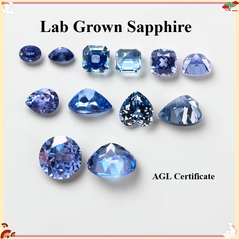 Oval Cut  Lab Grown Sapphire Cornflower Color Gemstone