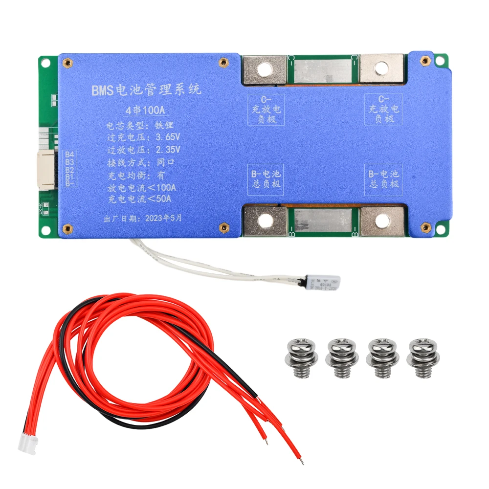 BMS 8S 24V 100A LiFePO4 Battery Balance Charge Board Equalizer NTC Temperature Protection Equalizador For Escooter/Ebike