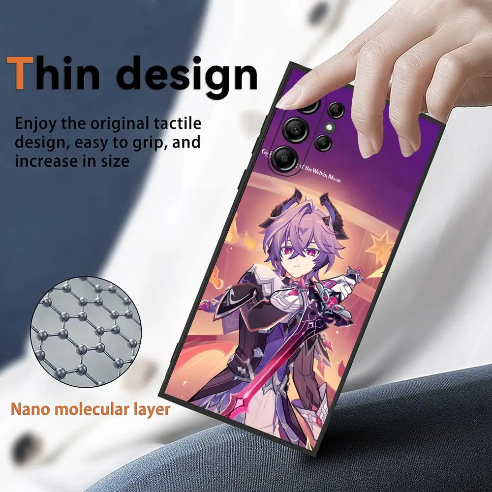 Durin G-genshin Impact Phone Case For Samsung Galaxy S25 S24 S22 S23 Ultra S21 S20 Plus Frosted Non-Slip Full Cover Soft Case