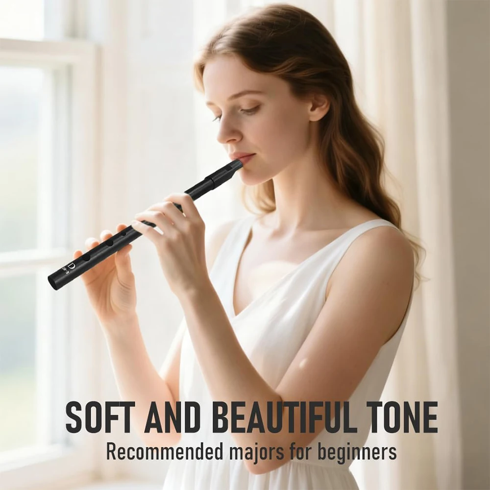 Authentic Irish Whistle Flute C/D Key Tin Penny Whistle with 6 Holes Perfect Traditional Irish Music Musical Instrument