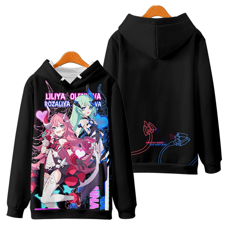 Gioco Honkai Impact 3 Rozaliya Olenyeva Cosplay felpa con cappuccio donna uomo Harajuku felpa Streetwear Hip Hop Pullover giacca con cappuccio