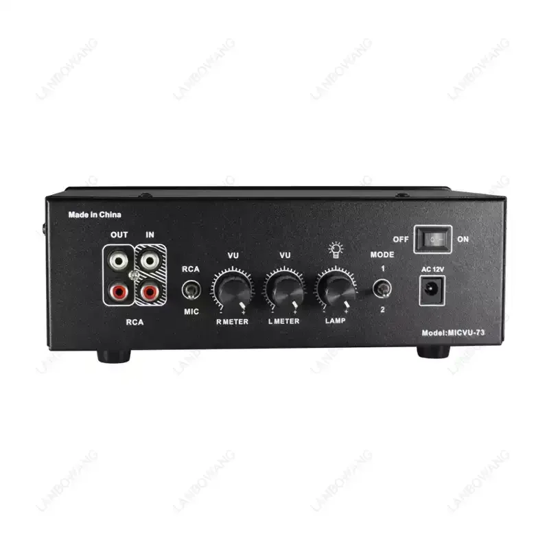 Voice Controlled Square VU Level Meter Finished Unit Aluminum Alloy Panel Warm LED Backlight Wiring Free Audio Signal Indicator - view 4