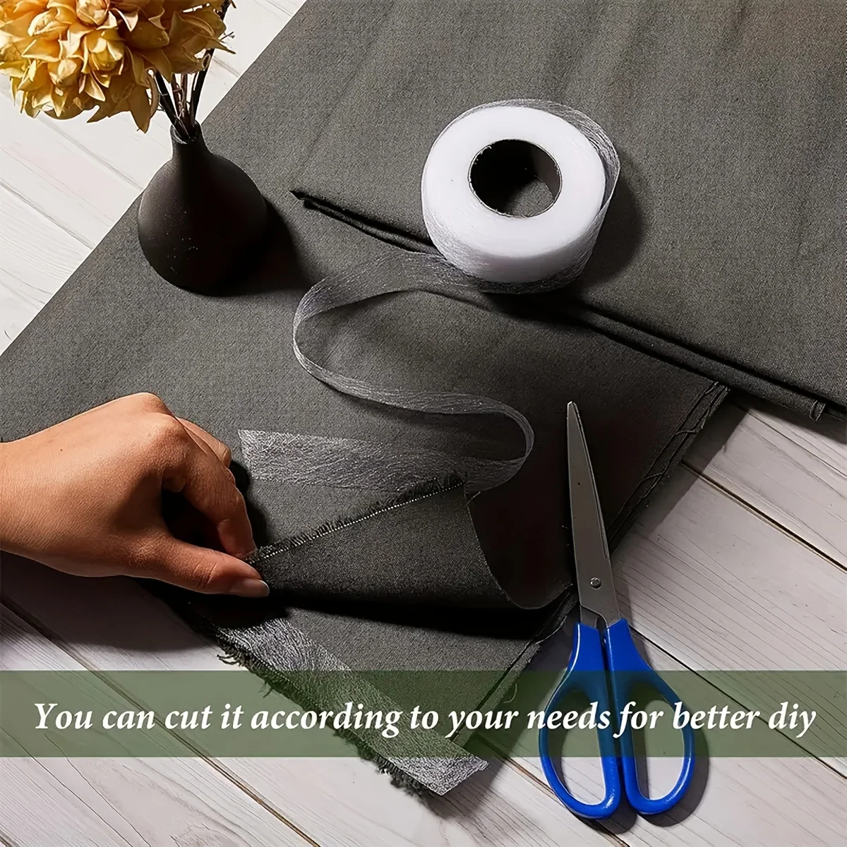 1 قطعة الوجهين الربط لاصق النسيج الملابس الحديد على هيم الشريط الربط الويب DIY بها بنفسك الخياطة خليط شريط تذوب الساخن