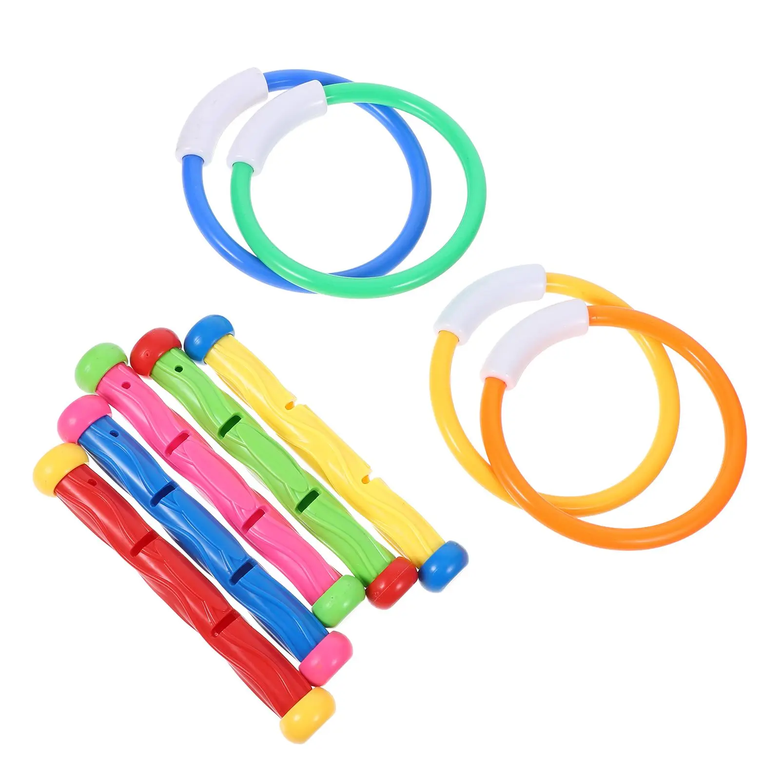 

Diving 2 Rings Sticks Kids Kids Pool Toys Ages 4 12 Summer Gift Swim Learners Diving Toys Pool Accessories