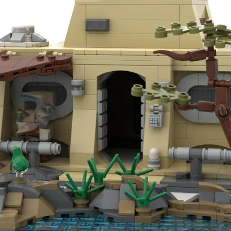 Star Movie Modello Moc Mattoni da costruzione Cabina Fuori Desert City Tecnologia Blocchi modulari Regali Giocattoli di Natale Set fai da te Assemblaggio